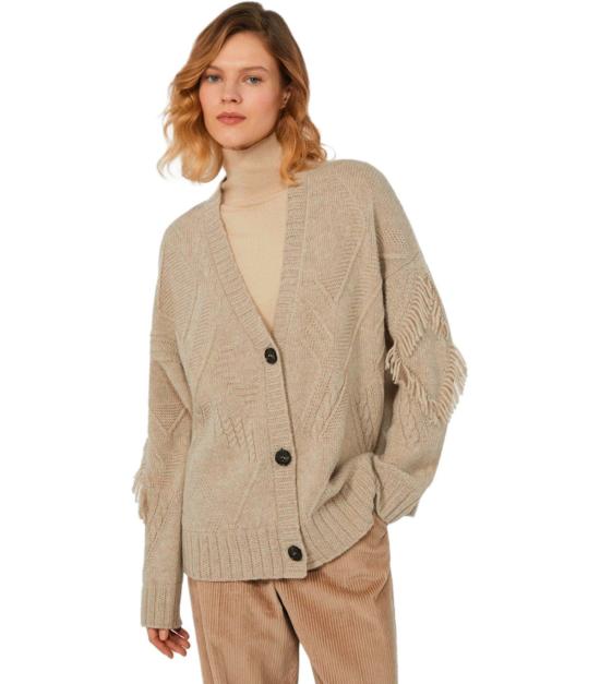 25FW 위켄드막스마라 가디건 2525346052600 003 XS Beige - WEEKEND MAX MARA