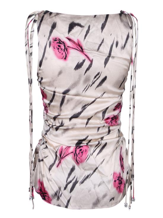 26FW 가니 민소매 티셔츠 W0585 135 White - GANNI