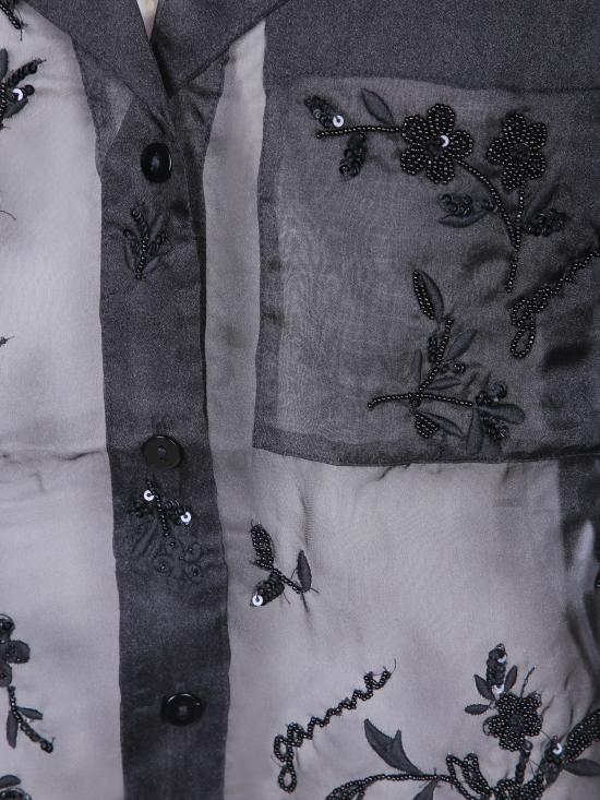 26FW 가니 셔츠 W0646 099 Black - GANNI