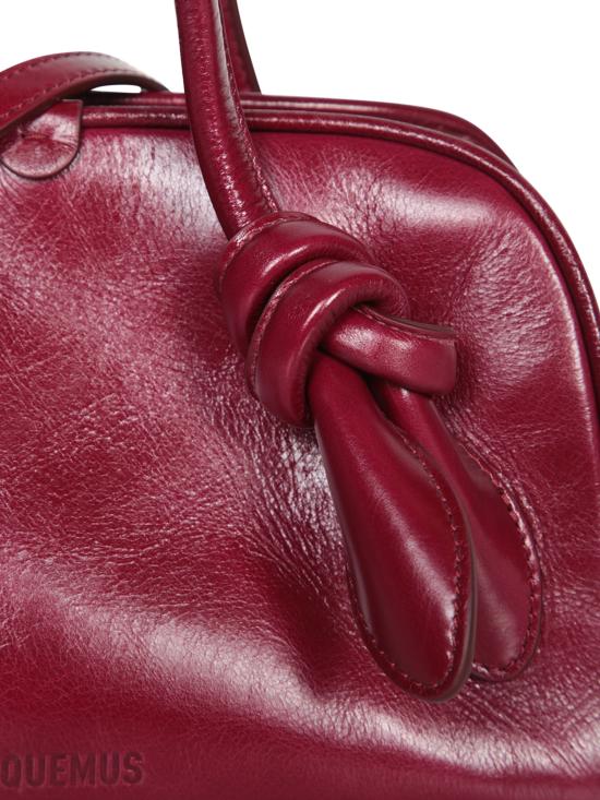 26FW 자크뮈스 TURISMO 투리스모 소프트 스몰 볼링 토트벡 BAW00416 AC20C01 490 Bordeaux - JACQUEMUS