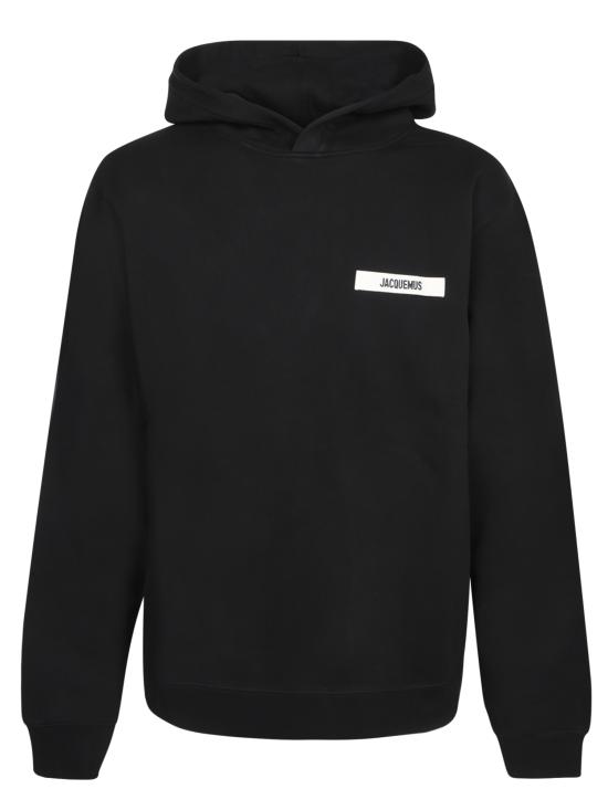 26SS 자크뮈스 그로그랭 후드 티셔츠 HOM00247 AJ00126 990 Black