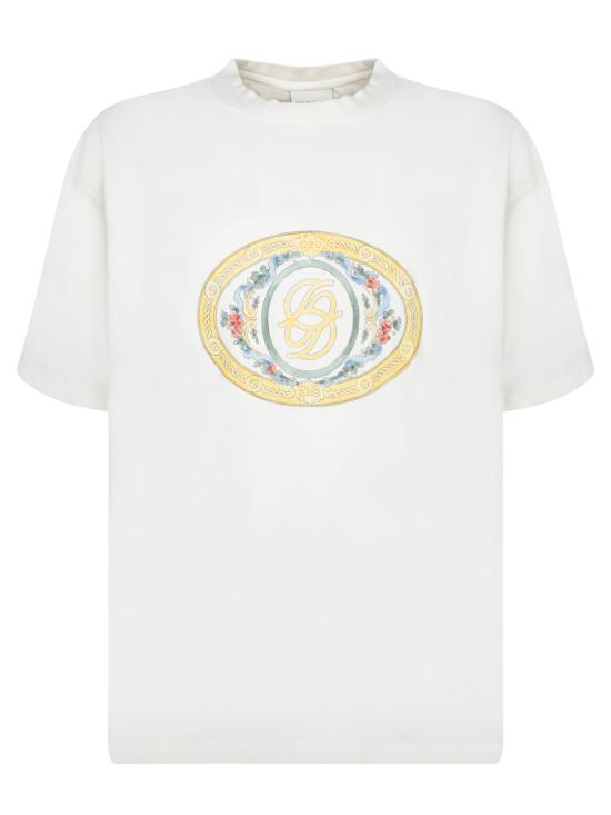 26FW 드롤드무슈 반팔 티셔츠 ITS284 CO002 OW White