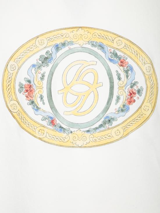 26FW 드롤드무슈 반팔 티셔츠 ITS284 CO002 OW White - DROLE DE MONSIEUR