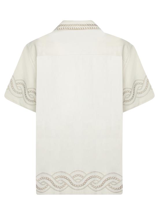 26FW 드롤드무슈 반팔 셔츠 HSH227 CO215 CM White - DROLE DE MONSIEUR