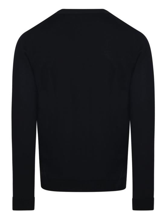 25FW 로베르토 콜리나 스웨터 253M01010 M0109 Black - ROBERTO COLLINA