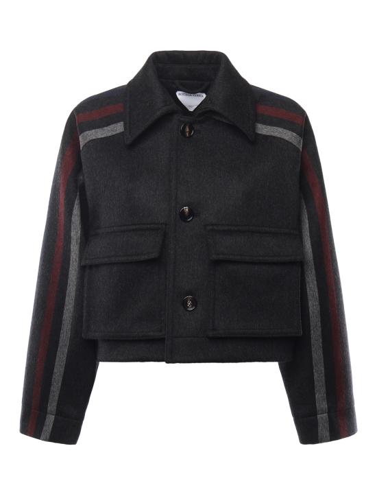 25FW 보테가베네타 수트 자켓 837721 V5OT01319 DARK GREY BLACK LAVA