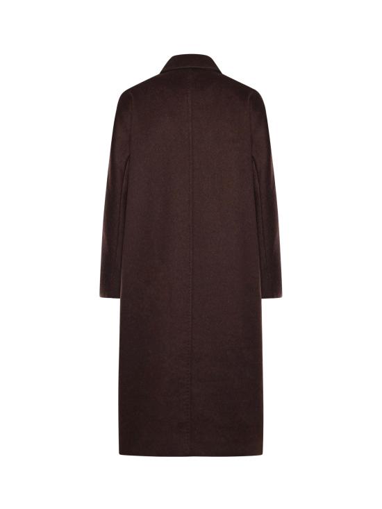 25FW 막스마라 더블 브레스티드 울 코트 2521016105600 001 Brown - MAX MARA