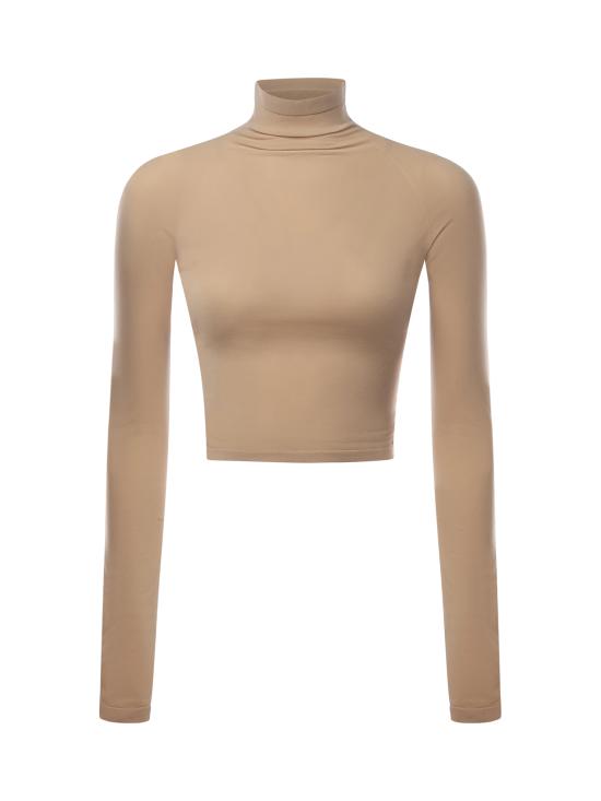 25FW 알라이아 긴팔 티셔츠 AA9H1332K127B 103 MASTICE