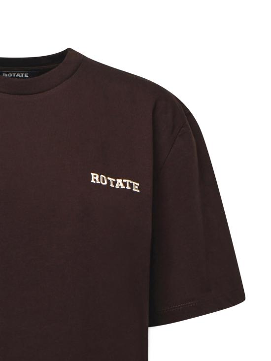 25FW 로테이트 반팔 티셔츠 115327 1667 DARK BROWN - ROTATE