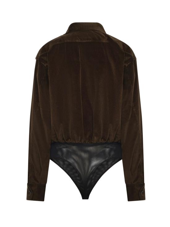 25FW 막스마라 바디수트 티셔츠 2521116033600 005 MOSS GREEN - MAX MARA