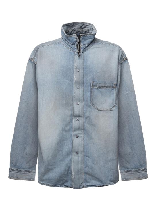 25FW 발렌시아가 셔츠 850059 TTWA34200 Blue