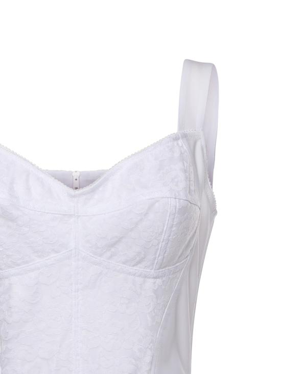 25FW 돌체앤가바나 미디 원피스 F63G9T GDCLQW0800 White - DOLCE & GABBANA