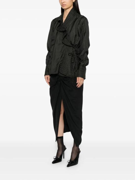 25FW 드리스 반 노튼 블라우스 0107852350 900 BLACK - DRIES VAN NOTEN