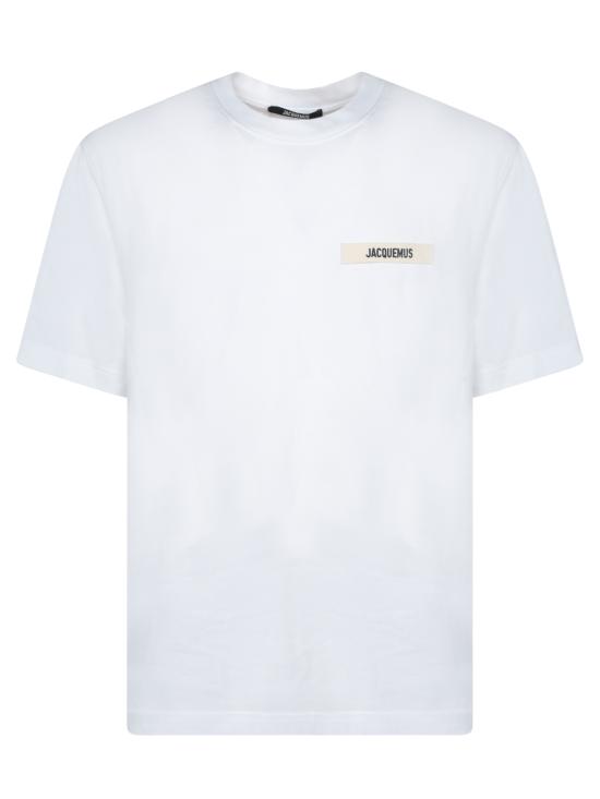 26SS 자크뮈스 그로그랭 로고 티셔츠 TSM00133 AJ00226 100 White