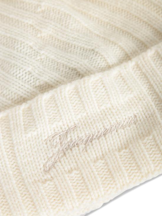 26FW 자크뮈스 비니 ACU00767 AK00287 110 White - JACQUEMUS