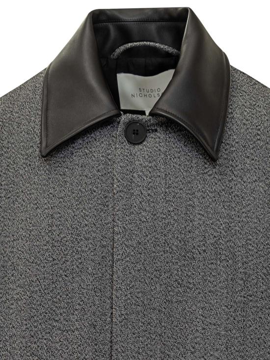 25FW 스튜디오 니콜슨 트렌치 코트 BRYNSNM1435 BLACK WHITE - STUDIO NICHOLSON