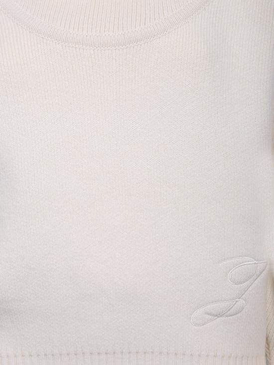 26FW 자크뮈스 팔론 니트 점퍼 SWW00624 AK00278 110 White - JACQUEMUS