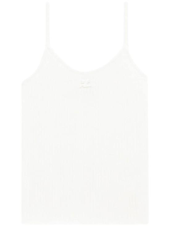 26SS 쿠레쥬 반팔 티셔츠 PERMDE012FI0001 WHITE