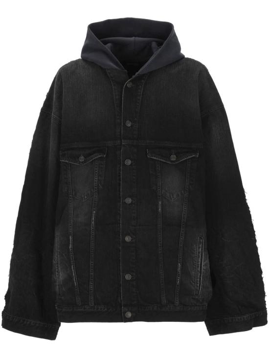 25FW 발렌시아가 데님 자켓 850703TTW671037 Black