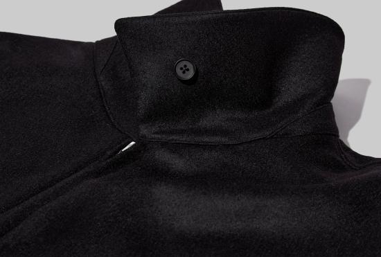 25FW SSSTEIN 자켓 멜튼 오버사이즈 지퍼 재킷 ST.1226 블랙 - OTHER BRANDS