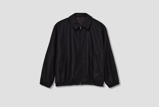 25FW SSSTEIN 자켓 멜튼 오버사이즈 지퍼 재킷 ST.1226 블랙