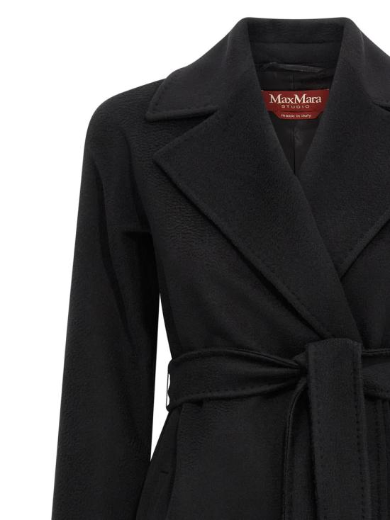 25FW 막스마라 스튜디오 코트 2526016152600013 Black - MAX MARA STUDIO