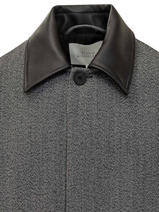 25FW 스튜디오 니콜슨 코트 BRYNSNM1435 BLACK WHITE Black - STUDIO NICHOLSON