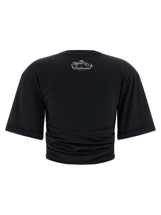 25FW 발망 탑 FF0EE012GF23EDY Black - BALMAIN