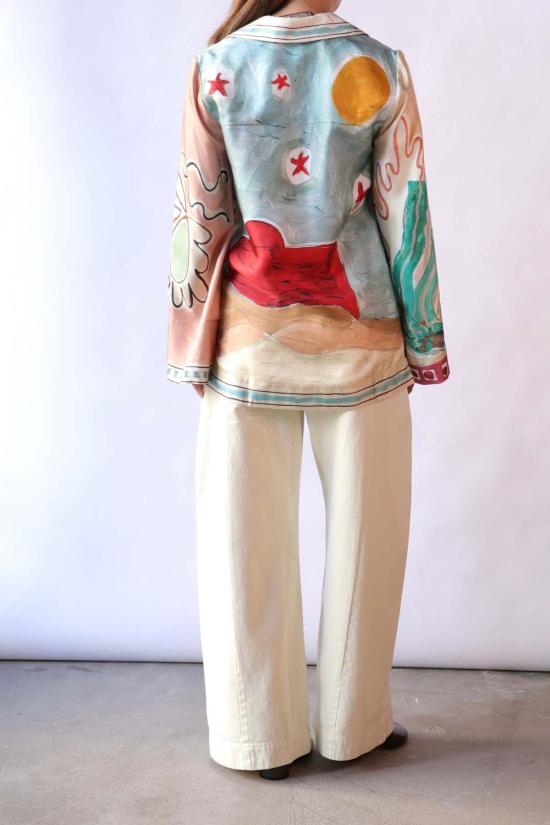  알레메 탑 알에메 미셸 실크 셔츠 - ALEMAIS