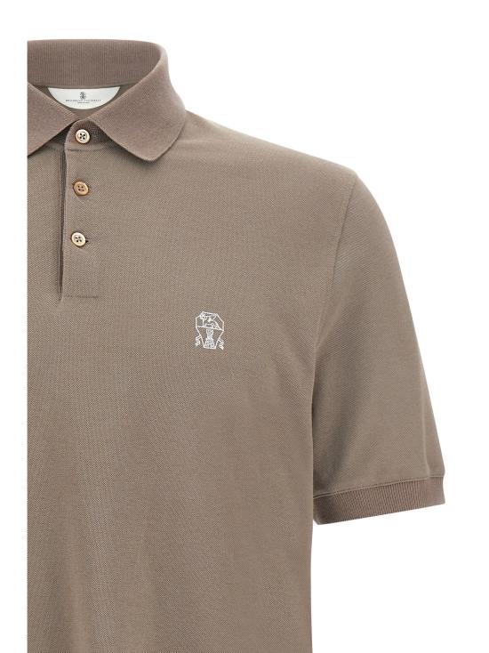 25FW 브루넬로 쿠치넬리 폴로 티셔츠 ME8548770COC13 - BRUNELLO CUCINELLI