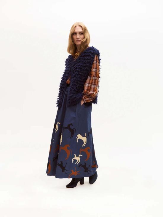  캐롤리나 케이 베스트 Carolina K Marjorie 조끼 네이비 - CAROLINA K