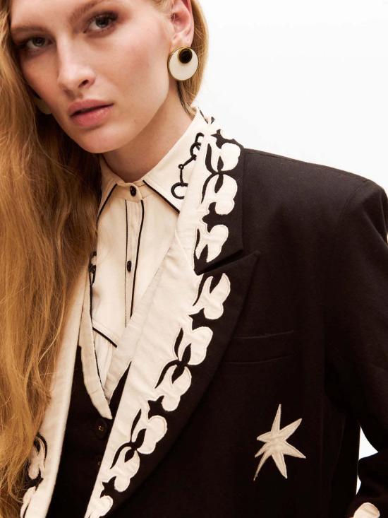  캐롤리나 케이 수트 자켓 캐롤라이나 K 마마 블레이저 블랙 - CAROLINA K