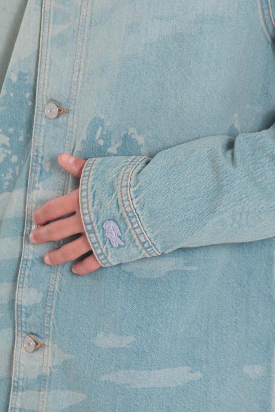 25FW 라코스테 데님 셔츠 CH5630 MKU Denim - LACOSTE