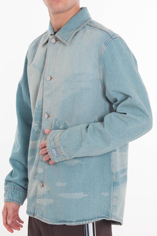 25FW 라코스테 데님 셔츠 CH5630 MKU Denim - LACOSTE