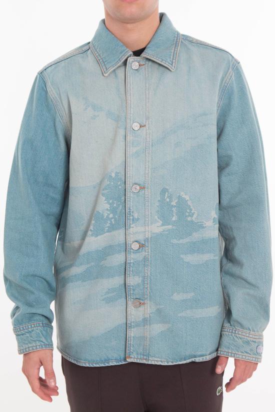 25FW 라코스테 데님 셔츠 CH5630 MKU Denim - LACOSTE