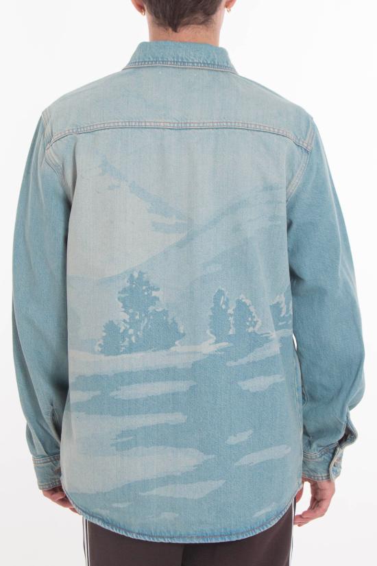 25FW 라코스테 데님 셔츠 CH5630 MKU Denim - LACOSTE