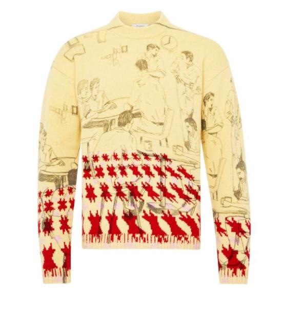 25FW JW앤더슨 스웨터 KW1492YN0373 215 BUTTERMILK