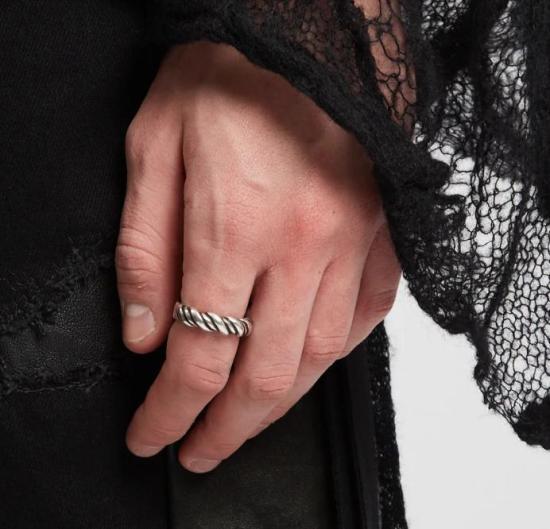 25FW 앤 드뮐미스터 반지 B0013568JW020 070 ANTIQUE SILVER - ANN DEMEULEMEESTER