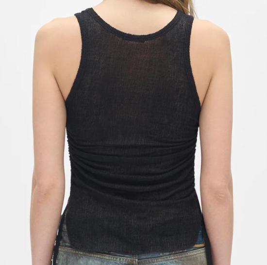 26SS 앤 드뮐미스터 민소매 티셔츠 B0011982FA619 099 BLACK - ANN DEMEULEMEESTER