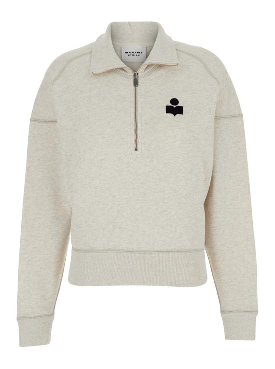 26SS 이자벨마랑에뚜왈 로스 집업 스웨트셔츠 SW0093FAA1M07E23EC White