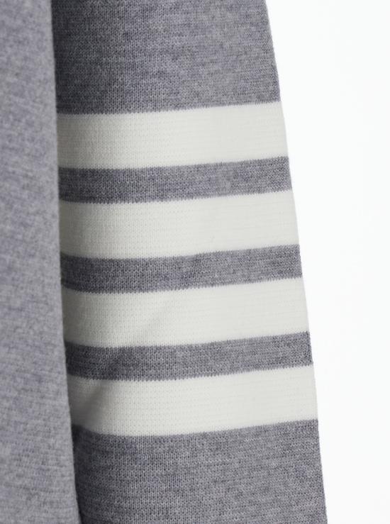 26SS 톰브라운 울 4바 브이넥 가디건 MKC160A00014055 Grey - THOM BROWNE