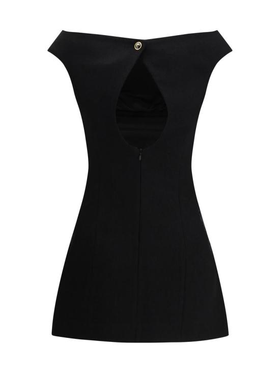 25FW 마린세르 숏 원피스 WDR398ACWOV0077 BK99 Black - MARINE SERRE