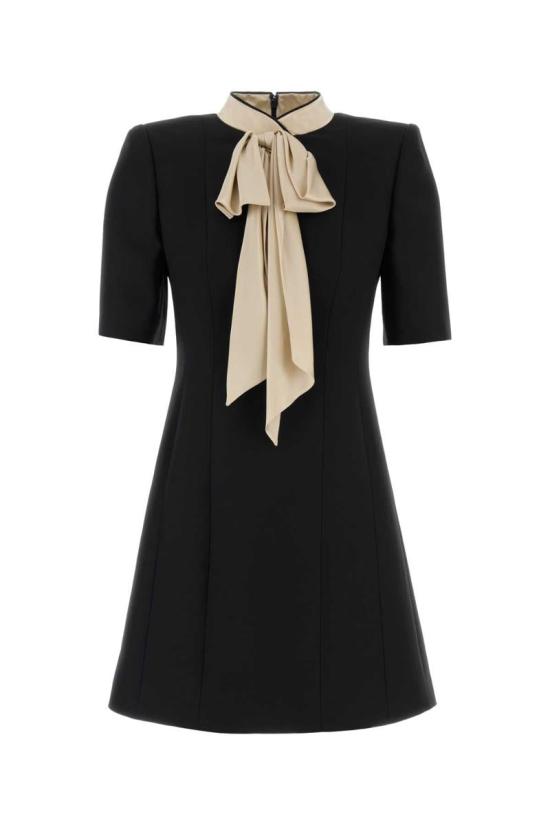 25FW 발렌티노 가라바니 숏 원피스 7B0VAGH61CF CFD BLACKCHAMPAGNE