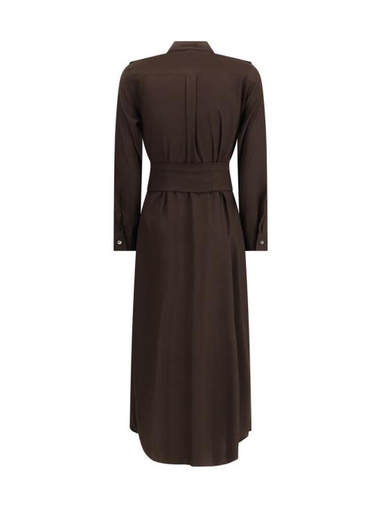 25FW 엘라 롱 원피스 PDR75MCREPE 44 BROWN - ELLA