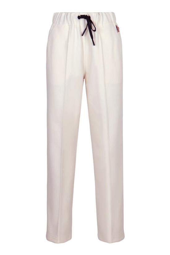 25FW 몽클레어 스트레이트 팬츠 K20988H0000189B08 086 WHITE