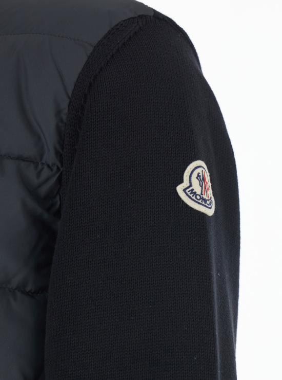 25FW 몽클레어 숏패딩 집업 코튼 가디건 9B00003M1367999 BLACK DOM - MONCLER