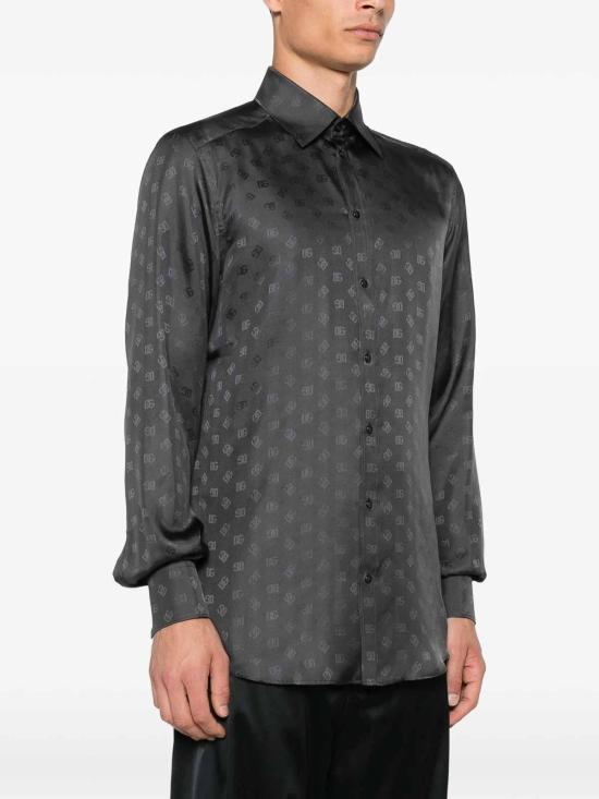 25FW 돌체앤가바나 긴팔 셔츠 G5MM4TFJ1JYN9833 Grey - DOLCE & GABBANA