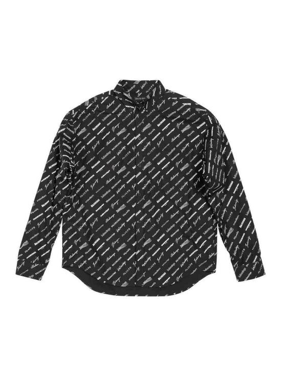  발렌시아가 긴팔 셔츠 662983TNLL18130 Dark Blue