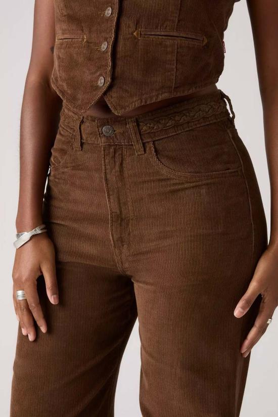  리바이스 데님 팬츠 립케이지 와이드 레그 브레이디드 진 카라페 - LEVI'S