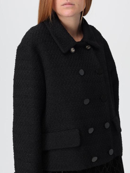 25FW 구찌 울 부클레 재킷 823781Z7AU9 1000 Black - GUCCI